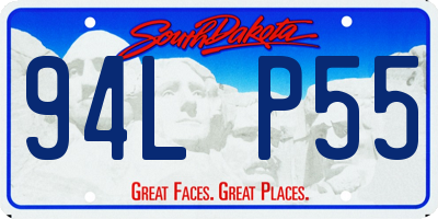 SD license plate 94LP55