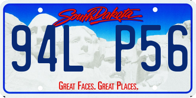 SD license plate 94LP56