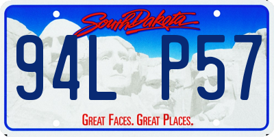 SD license plate 94LP57