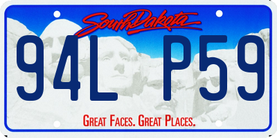 SD license plate 94LP59