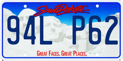 SD license plate 94LP62