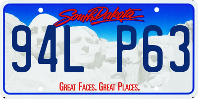 SD license plate 94LP63