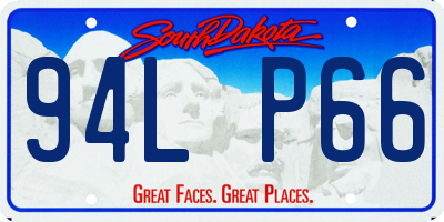 SD license plate 94LP66