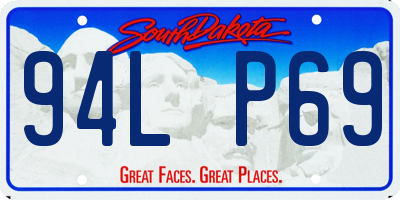 SD license plate 94LP69