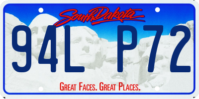 SD license plate 94LP72