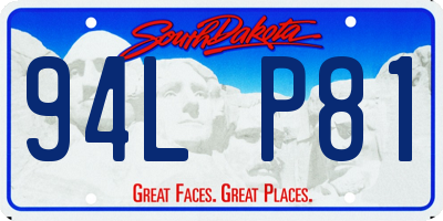 SD license plate 94LP81