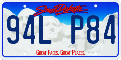 SD license plate 94LP84