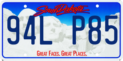 SD license plate 94LP85