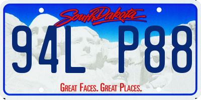 SD license plate 94LP88