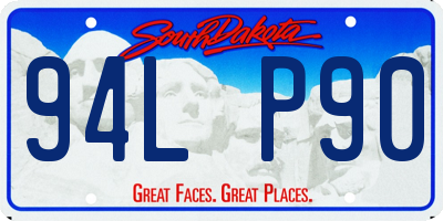 SD license plate 94LP90