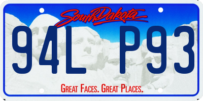 SD license plate 94LP93