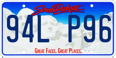 SD license plate 94LP96