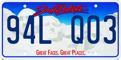 SD license plate 94LQ03