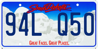 SD license plate 94LQ50