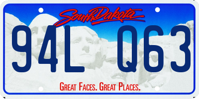 SD license plate 94LQ63