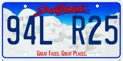SD license plate 94LR25