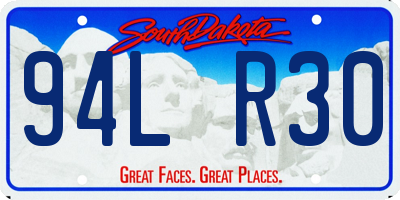 SD license plate 94LR30