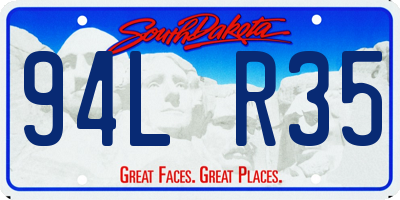 SD license plate 94LR35