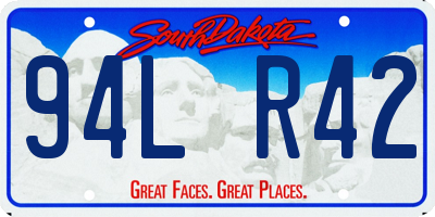 SD license plate 94LR42