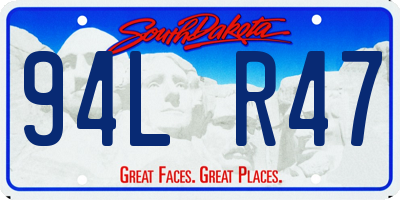 SD license plate 94LR47