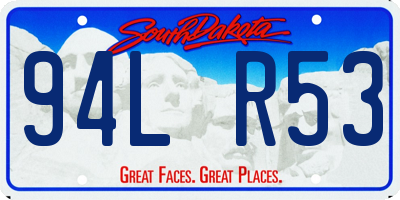 SD license plate 94LR53