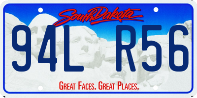 SD license plate 94LR56