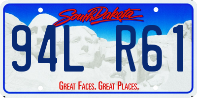 SD license plate 94LR61