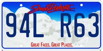 SD license plate 94LR63