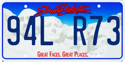 SD license plate 94LR73