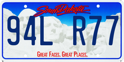 SD license plate 94LR77