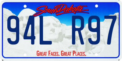 SD license plate 94LR97