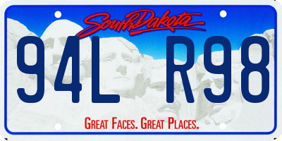 SD license plate 94LR98