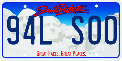 SD license plate 94LS00