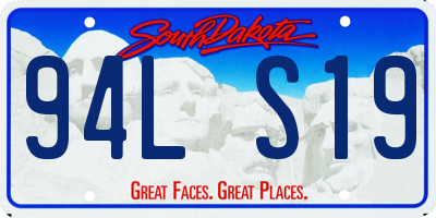 SD license plate 94LS19