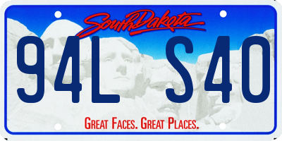 SD license plate 94LS40