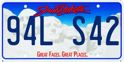 SD license plate 94LS42