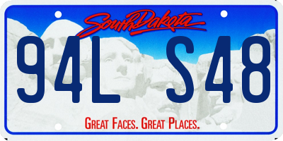 SD license plate 94LS48