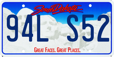 SD license plate 94LS52
