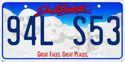 SD license plate 94LS53