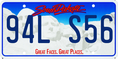 SD license plate 94LS56