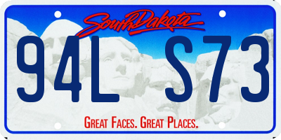 SD license plate 94LS73