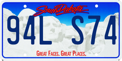SD license plate 94LS74
