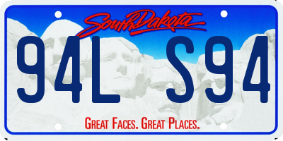SD license plate 94LS94