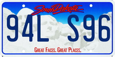 SD license plate 94LS96