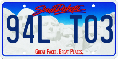 SD license plate 94LT03