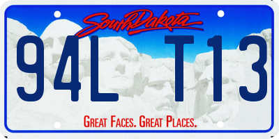 SD license plate 94LT13