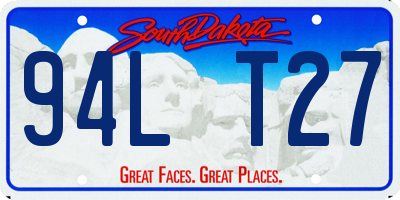 SD license plate 94LT27