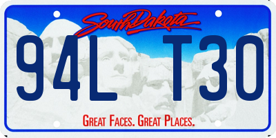 SD license plate 94LT30