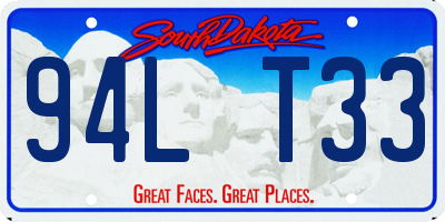 SD license plate 94LT33