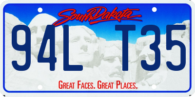 SD license plate 94LT35